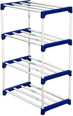 palkolink Metal Collapsible Shoe Stand(3 Shelves, DIY(Do-It-Yourself))