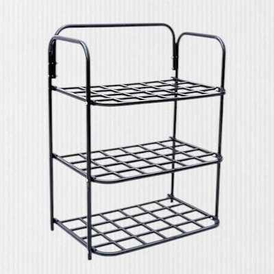MAKD SHOES RACK Metal Shoe Stand(SHOES RACK 3 LAYER, 3 Shelves, DIY(Do-It-Yourself))