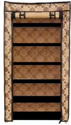 CMerchants Multipurpose Portable 6 Layer PVC Pipe Shoe Rack flower Plastic Collapsible Shoe Stand(Beige, 6 Shelves, DIY(Do-It-Yourself))