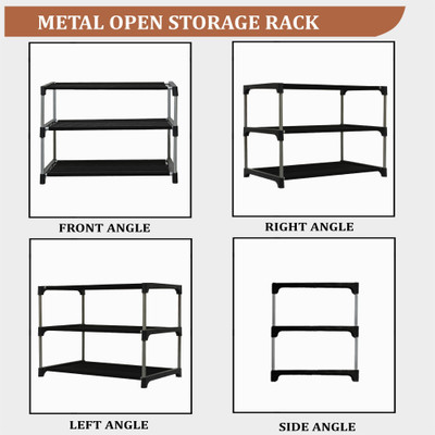 URBAN CHOICE Metal Collapsible Shoe Stand(BROWN, 2 Shelves, DIY(Do-It-Yourself))