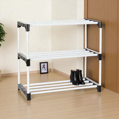 HPH CARFTT Dish Drainer Kitchen Rack Plastic Corner Spice Rack Organizer - 3 Tier Countertop Kitchen Storage