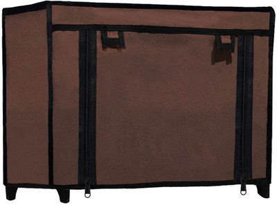 URBAN CHOICE Metal Collapsible Shoe Stand(BROWN, 2 Shelves, DIY(Do-It-Yourself))