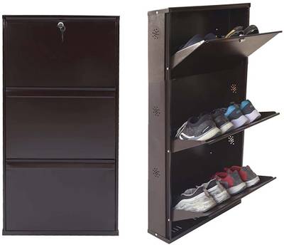 Shoe stand with lock top