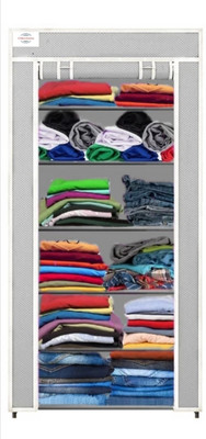 a.s.traders Plastic Collapsible Shoe Stand(Gray, 6 Shelves, DIY(Do-It-Yourself))