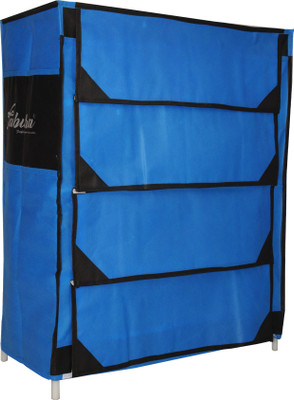 Raunak Metal Shoe Stand(BLUE-BLACK, 4 Shelves, DIY(Do-It-Yourself))