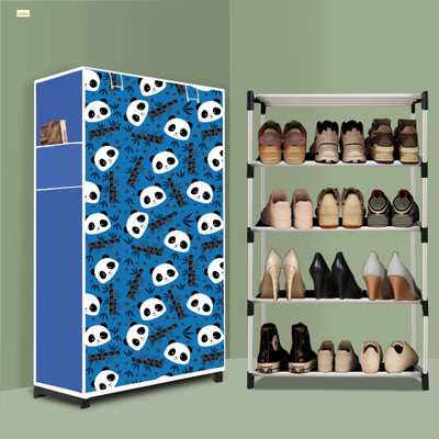 anshika 4 Tier Foldable Shoe Rack – Space Saver, Universal for Entry, Bedroom & Balcony Plastic Shoe Stand(Before Christmas Modern Print(A4), 4 Shelves, DIY(Do-It-Yourself))