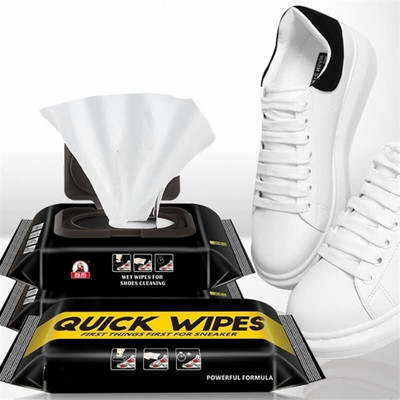 BVM TRADERS Shoes Quick Remove Dirt Stain Shoe Cleaner Wipes Shoe Wipes for Sneakers Shoe Sanitizer(Generic, White)