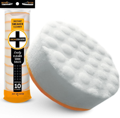 zishnav Instant Sole and Sneaker Cleaner, Premium, Disposable, Dual-Sided Sponge Cleaner(Leather, Sports Shoes, Neutral)