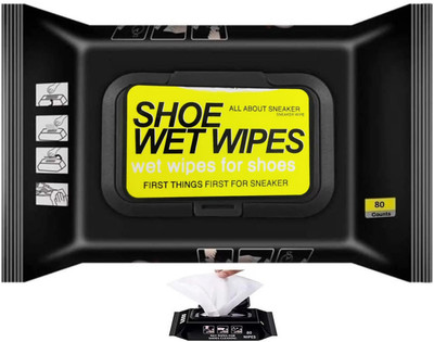 NON STOPSHOP Shoe Wipe Cleaner Premium Cleaning Solution Shoe Wet and Dry Cleaner Cleaner Cleaner(Generic, Leather, Nylon, Sports Shoes, Synthetic Leather, Suede, Black)