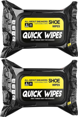 LYFTAK Natural Portable Sneaker Cleaner Shoe Wipes- (1 Packs of 80) Cleaner(Generic, Nylon, Sports Shoes, Synthetic Leather, White)