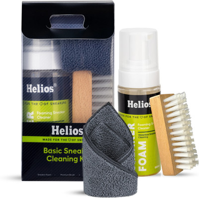 Helios Basic Cleaning & Towel & Brush Cleaner(Sports Shoes, White)