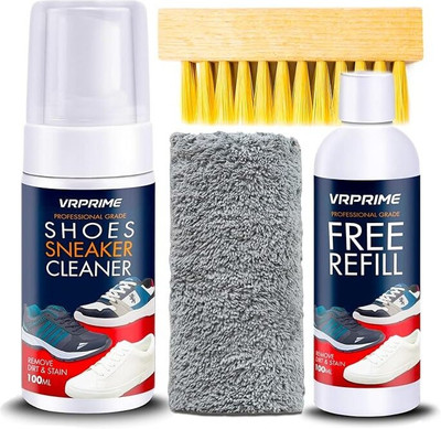 VRPRIME Shoe Sneaker Cleaner for White Shoes | Foam Sneaker Cleaning Kit | Cleaner(Sports Shoes, Nubuck, White)
