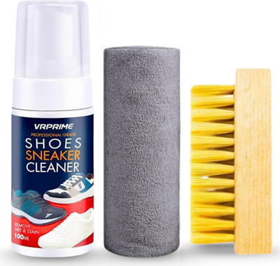 VRPRIME Shoe Sneaker Cleaner for White Shoes | Foam Sneaker Cleaning Kit Nubuck, Sports Cleaner(Sports Shoes, Nubuck, Natural)