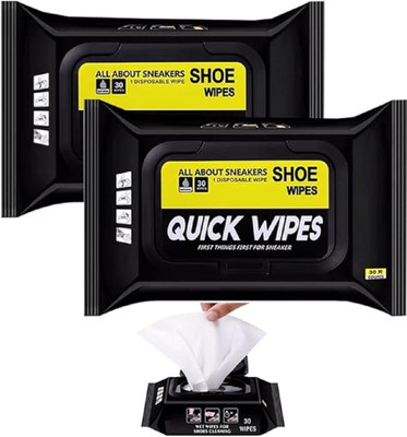 Asterin Sales Shoe Sneaker Wipes Cleaner Quick Wipes Disposable Cleaning Wipe Cleaning Wipe Cleaner(Generic, Leather, Sports Shoes, Synthetic Leather, White)