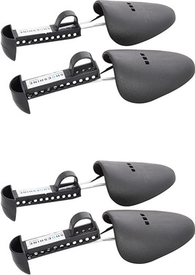 SHOESHINE Men's Shoe Trees (2 Pairs) Premium Quality Adjustable Shoe Shaper Stretcher Shoe Tree(Men)