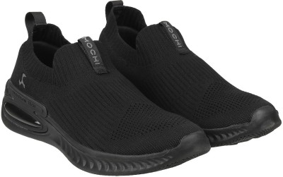 MOCHI Slip On Sneakers For Men(Black , 10)