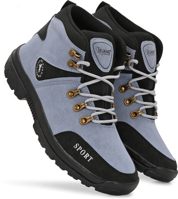 lejano High Tops For Men(Blue, Black, White , 7)