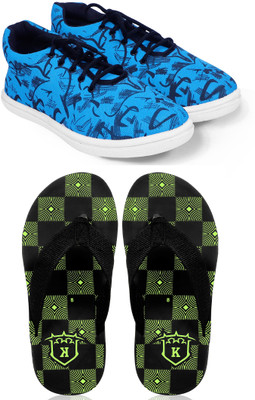 KANEGGYE Casuals For Men(Dark Blue, Green , 6)