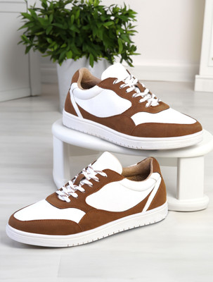 SCOTT HAIELL Casual Sneaker Shoes for Men | Elegantly Rounded Front, Soothing Insole Sneakers For Men(White , 6)