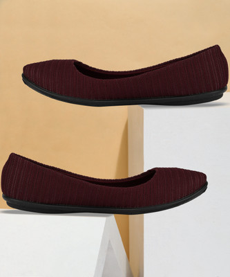 Bata SANDRA Bellies For Women(Red , 3)