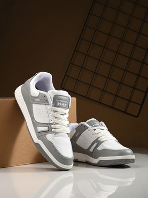 HRX by Hrithik Roshan Mens Club Culture Shoes White grey Casuals For Men(White , 6)