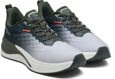 asian Navigator-02 Men's Training Shoes | Airy Mesh, Memory Foam & Traction Sole Running Shoes For Men(Grey, Olive , 9)