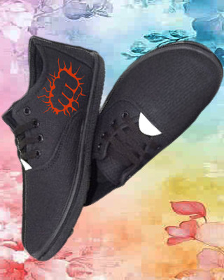 Kenamin Stylish Casual Shoes for Men and kids Casuals For Men(Red, Orange , 4)