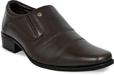 Allen Cooper Genuine Leather Slip On For Men(Brown , 8)