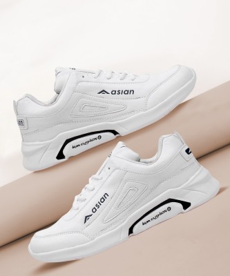 asian WATERPROOF-05cFULLWHITE Walking Shoes For Men(White)