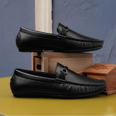 Faxian Trendy & Comfortale Loafers For Men(Black , 8)