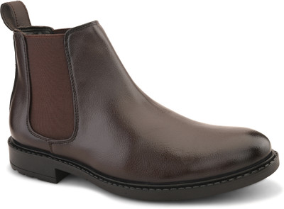 PROVOGUE chelsea boots partywear Slip On For Men(Brown , 7)