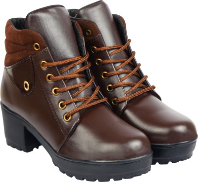 HM9 YS6 Boots For Women(Brown , 3)