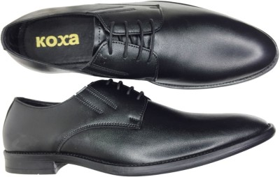 KOXA NS 970 Black 7 Leather Lace-Up for Men, Lace Up For Men(Black)
