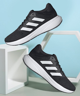ADIDAS RESPONSE RUNNER U Running Shoes For Men(Black , 8)
