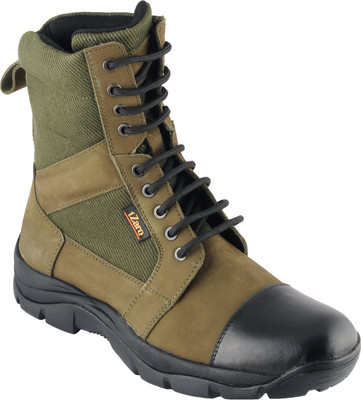 TZARO Bhasma Boots For Men(Olive , 11)
