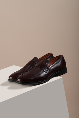 LOUIS PHILIPPE Slip On For Men(Maroon , 11)
