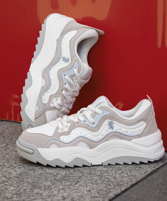 RED TAPE Sneakers For Women(White, Pink , 7)