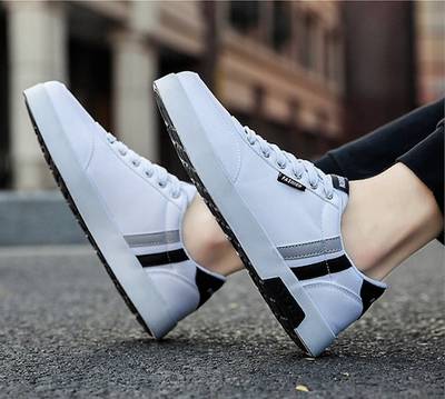 White colour sneakers shoes best sale