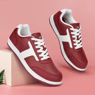 JQR STYLE-002 Sneakers For Men(Maroon , 6)
