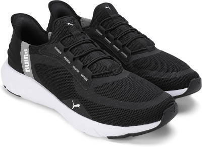 PUMA Softride FlexLace Ease In WD Running Shoes For Men(Black , 4)