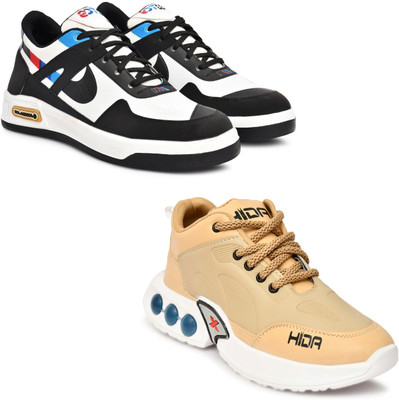 Hida Wrestling Shoes For Men(Black, Beige , 9)