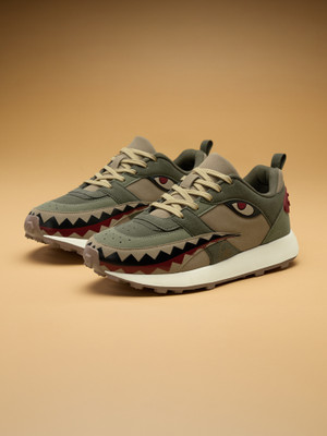 The Souled Store TSS Originals: Warhead Sneakers For Men(Olive , 10)