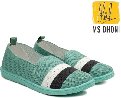 asian Daisy-21 Blue Bellies,Casuals,Slipon Stylish Slip On Sneakers For Women(Green)