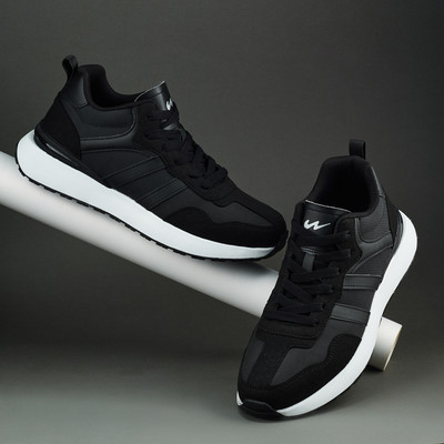 CAMPUS HINGE Sneakers For Men(Black , 8)