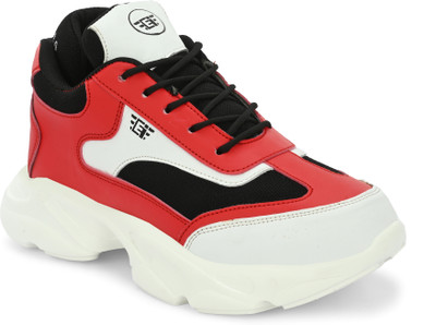 EEGO ITALY Lightweight Stylish Running Shoes For Men(Red, White , 7)