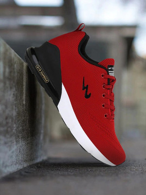 CAMPUS Running Shoes For Men(Red, Black , 9)