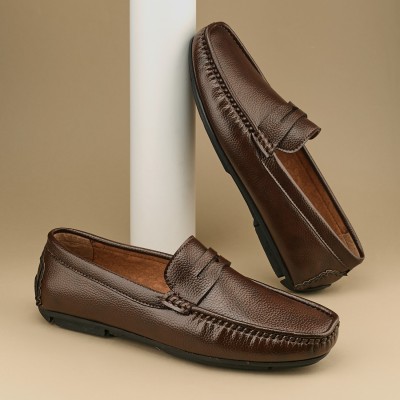 DUKE Loafers For Men(Brown , 7)