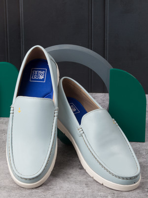 Mast & Harbour Men's Lightweight Smart Casual Sky Blue Slip-On Loafers Loafers For Men(Blue , 8)
