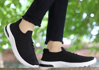 aadi Mesh |Lightweight|Comfort|Summer|Trendy|Walking|Outdoor|Daily Use Sneakers For Women(Black)