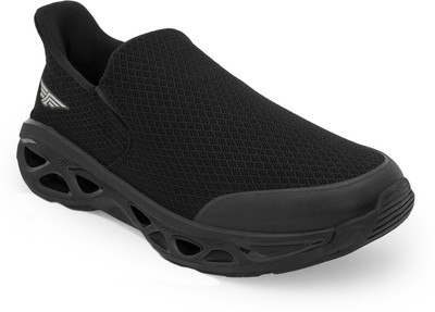 RED TAPE Men's Slipon for Breathable Comfort and Daily Support Walking Shoes For Men(Black, Black , 7)